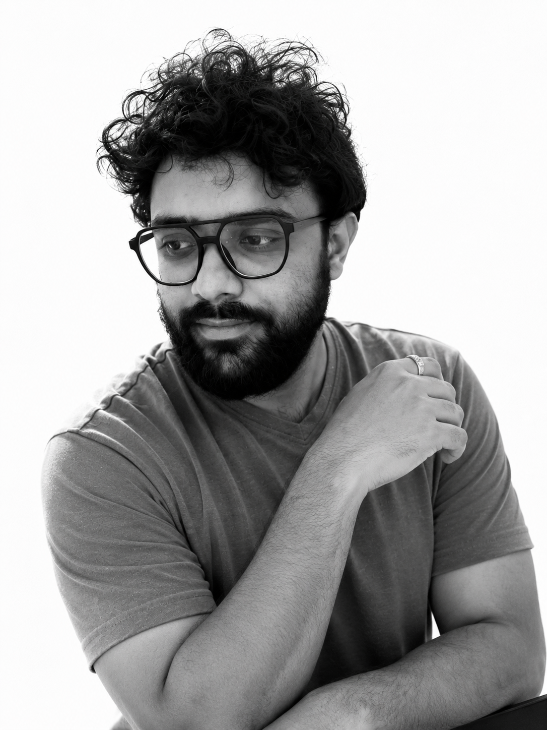 Harsh Parmar in his home studio
